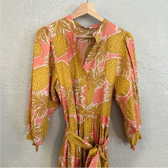 Boden Ava Tiered Maxi Dress Pineapple - Picture 5 of 10